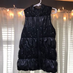 Zipped sequin Vest